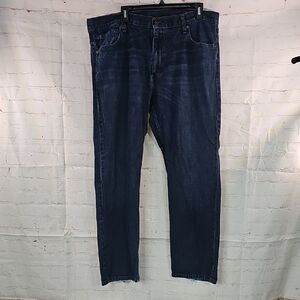 Levi's Blue Straight Leg Jeans with Natural Fading
